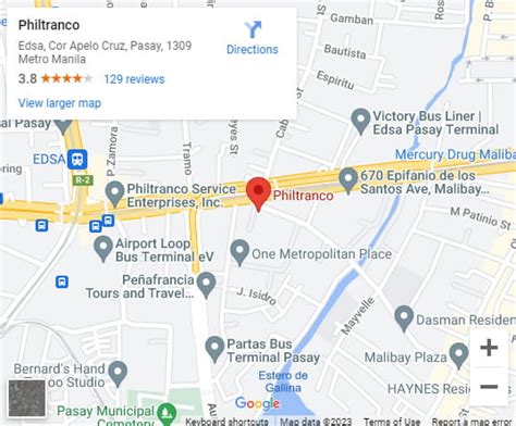 philtranco contact number pasay